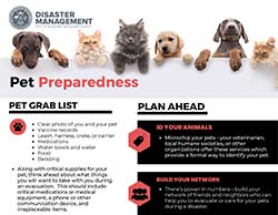 Pet Preparedness